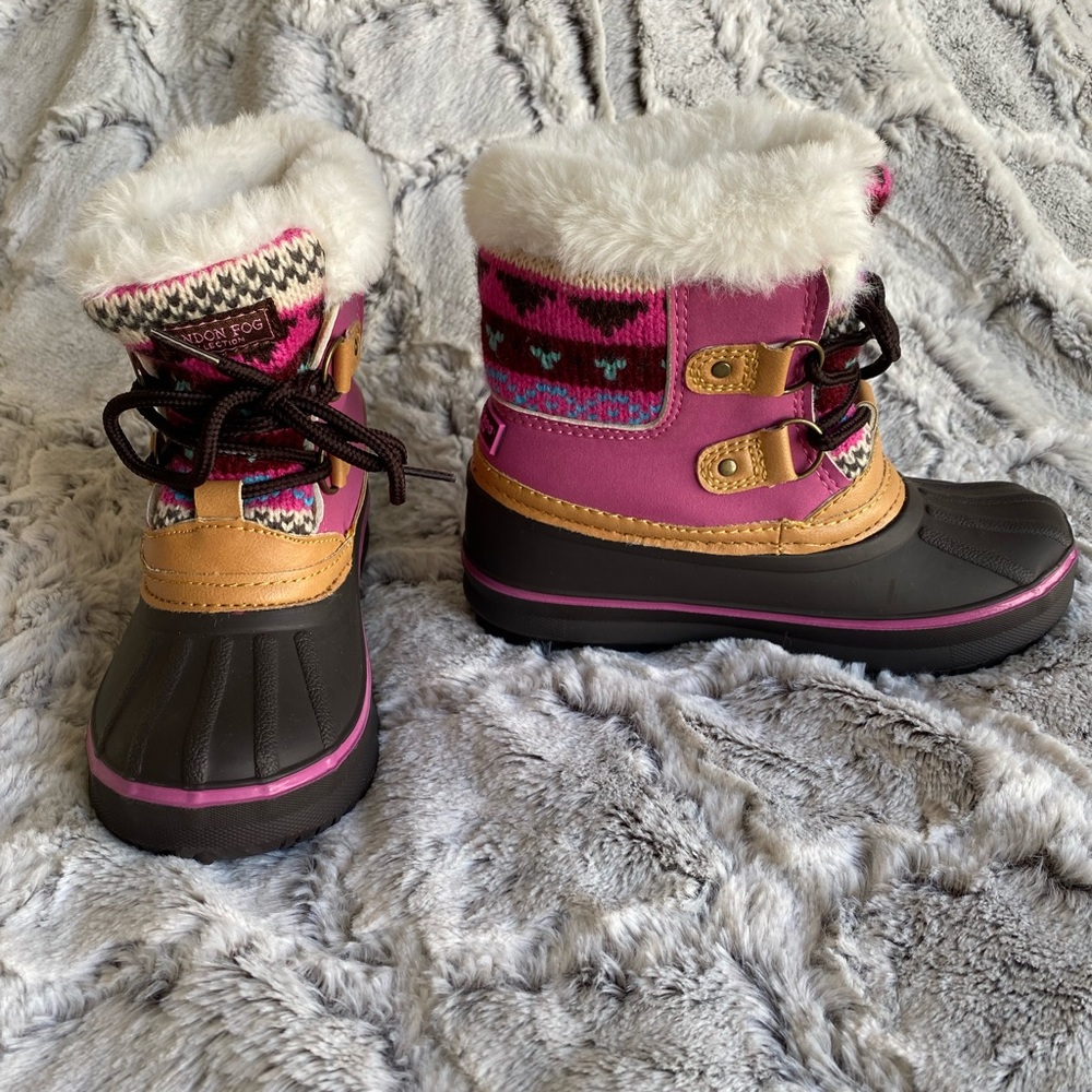London Fog, toddler size 10 snow boots